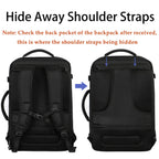 MATEIN 40L Carry On Travel Backpack Expandable Weekender Bag Black