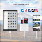 SZHAIYIJIN SD Card Reader for iPhone, Memory Card Reader with USB Camera Adapter