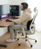 Everlasting Comfort The Original Lumbar Support Pillow for Office Chair - Improves Posture, Promotes Back Pain Relief - Superior Back Support for Gaming and Desk Chairs - Lumbar Pillow for Car, Couch