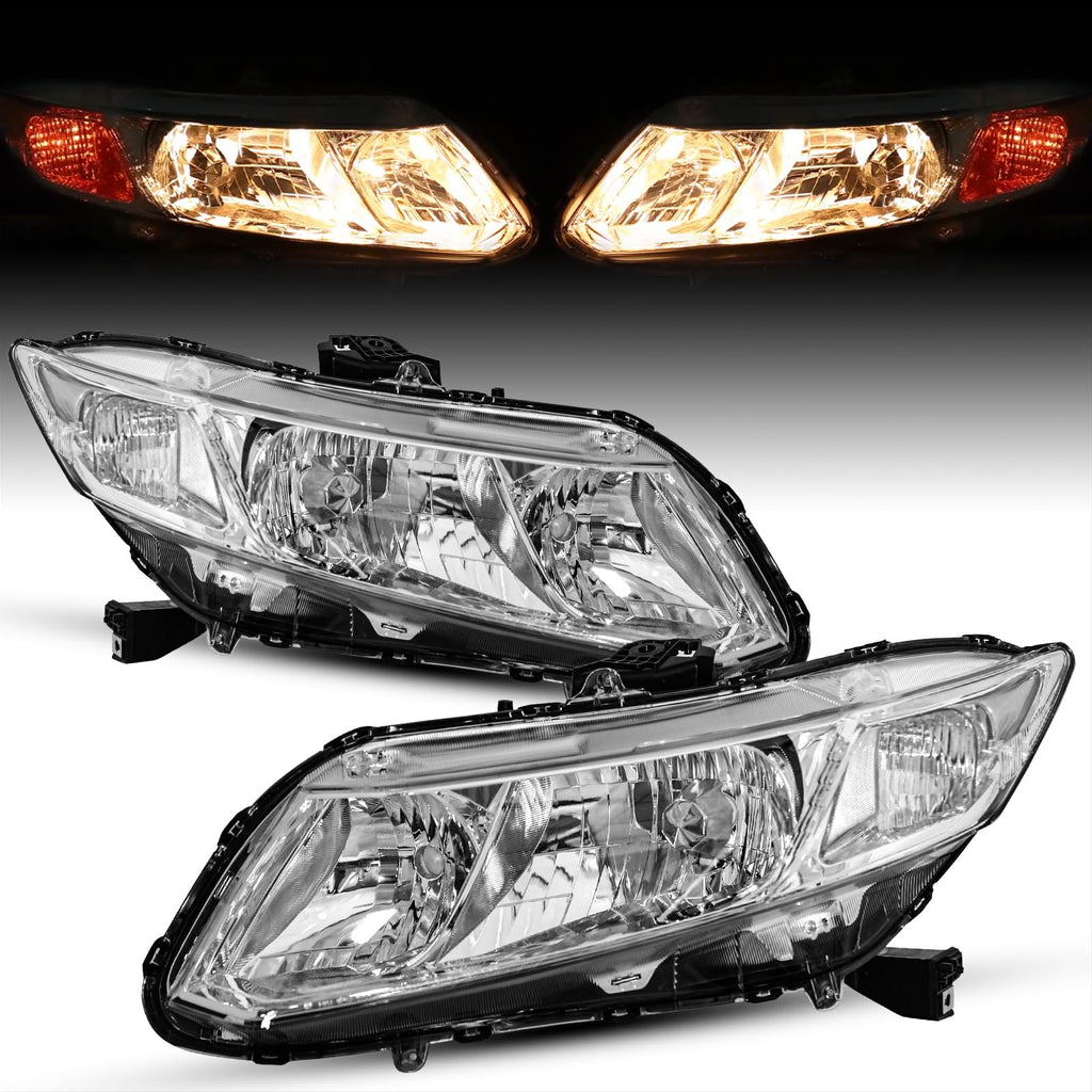 Headlights Assembly for 2012-2015 Honda Civic 4Dr Sedan | 2012-2013 Honda Civic