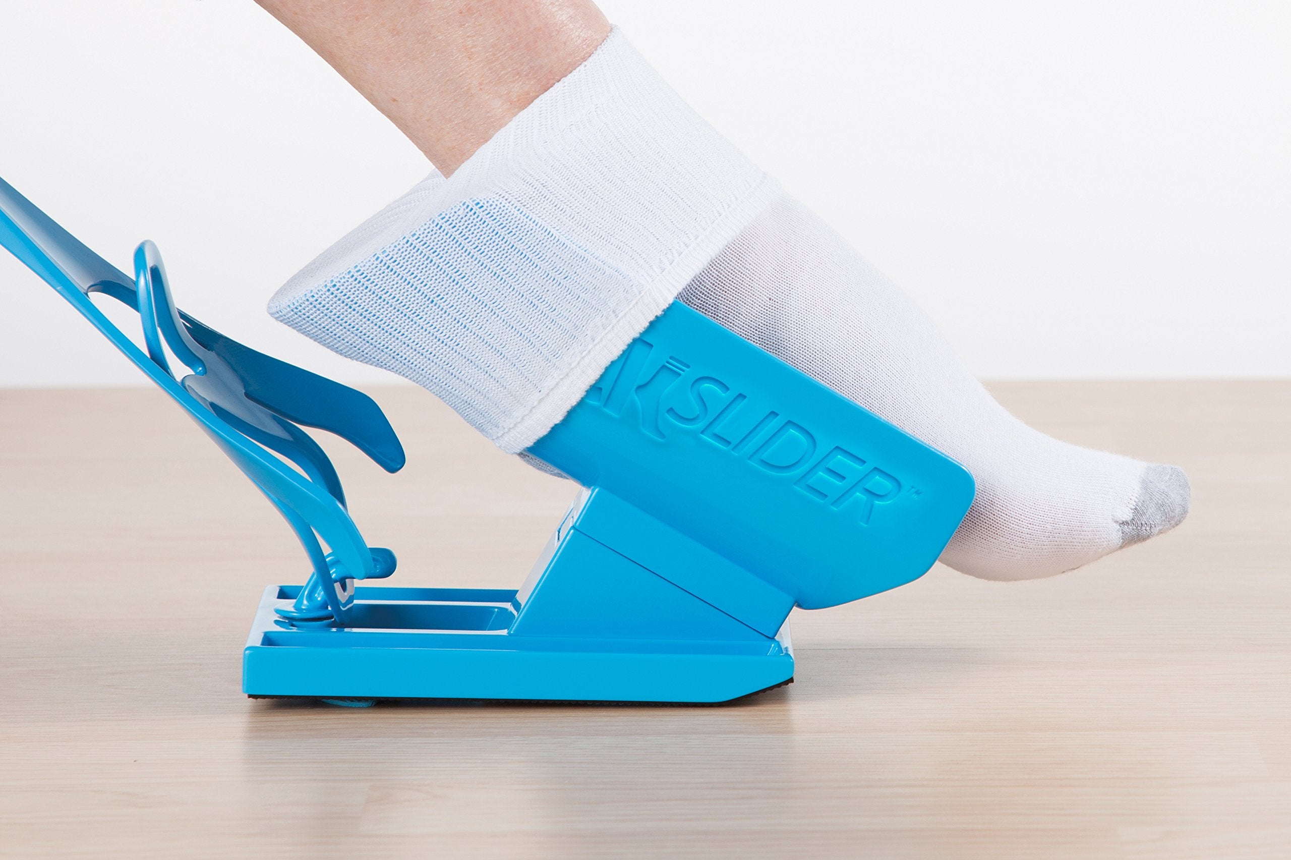 Sock Slider Sock Aid Kit & Shoe Horn Easy On Off Dressing Aid Blue Travel