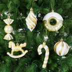 LANGXUN 20pcs Christmas Ornaments Set 2025 Tree Hanging Decor Candy Gingerbread