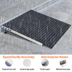 UOKRR Threshold Ramp for Wheelchairs 3.2-7.1" Rise and 36"×36" Platform