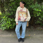 Mandonce Graphic Sweatshirts for Women Long Sleeve Cute Hoodies Y2K Zip up