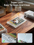 Magnetic Card Holder, Super Thin Premium 35pt One Card Holder Touch Card