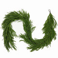 9FT Artificial Christmas Garland Real Touch Pine Greenery Indoor Outdoor Decor