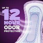 Poise Overnight Incontinence Pads for Women, 8 Drop, 96 ct