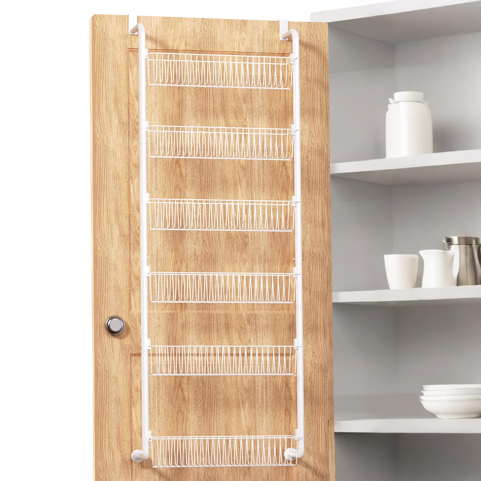 Goovilla Over The Door Pantry Organizer, 6-Tier Pantry Organization and Storage,