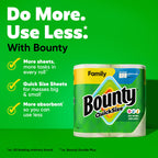 8 Family Rolls = 20 Regular Rolls Bounty Quick Size Paper Towels White