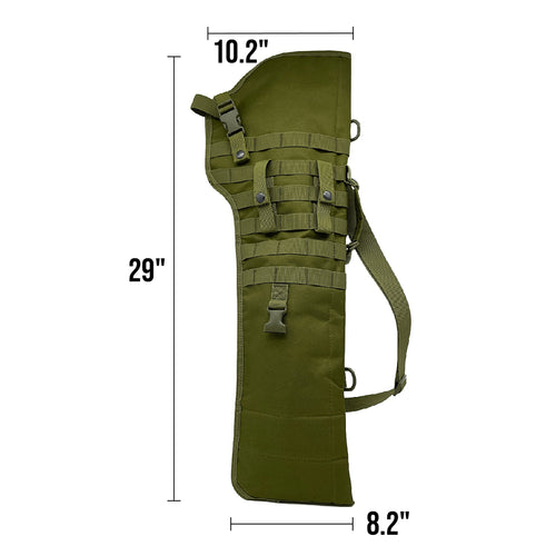 Silfrae Tactical Shotgun Rifle Scabbard Bag Shoulder Bag (DarkGreen1)