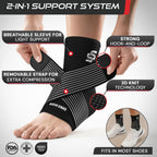 Sleeve Stars Ankle Brace for Women & Men, Ankle Wrap for Sprain, Compression