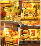 Spilay DIY Dollhouse Miniature with Wooden Furniture,DIY Dollhouse Kit Big
