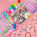 Leitait Girls Bracelet Making Kit 3400pcs Charm Jewelry DIY Craft Gift Ages 5-12