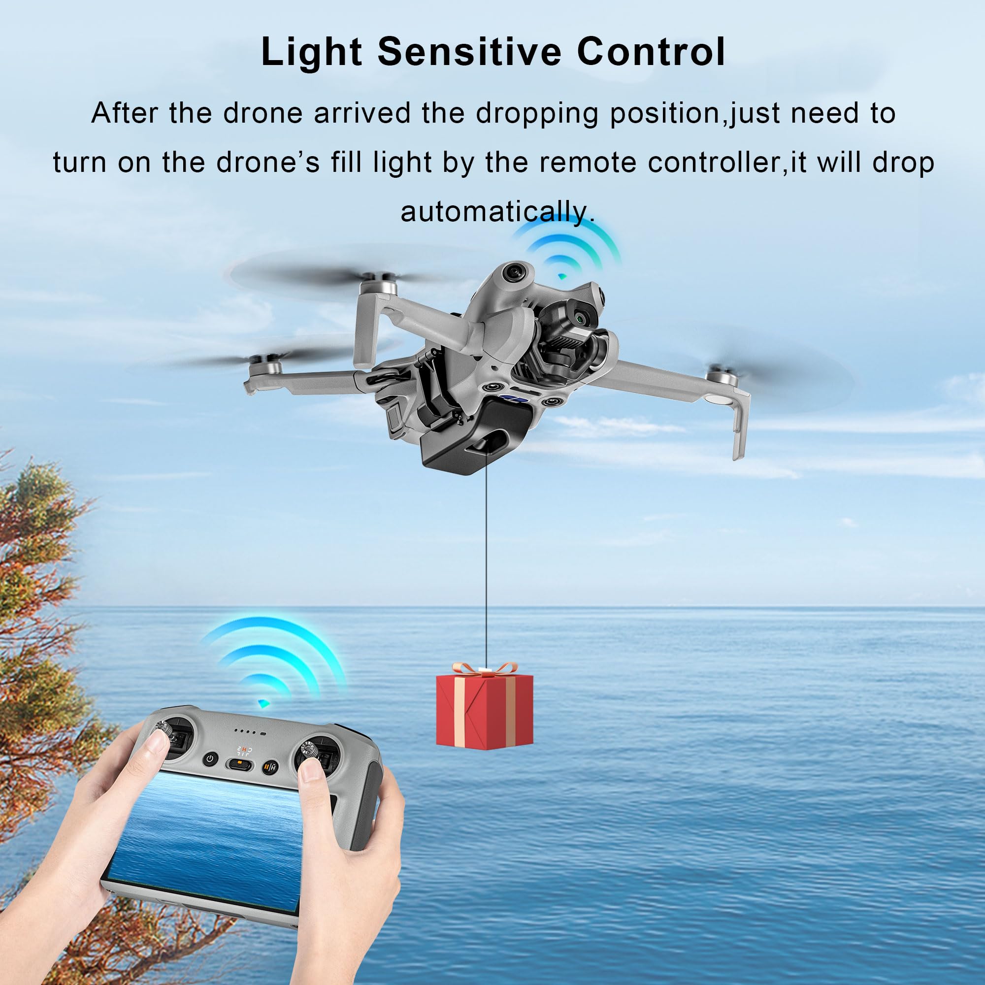 Mini 4 Pro Airdrop System, Quick Release Payload Delivery Transport Device