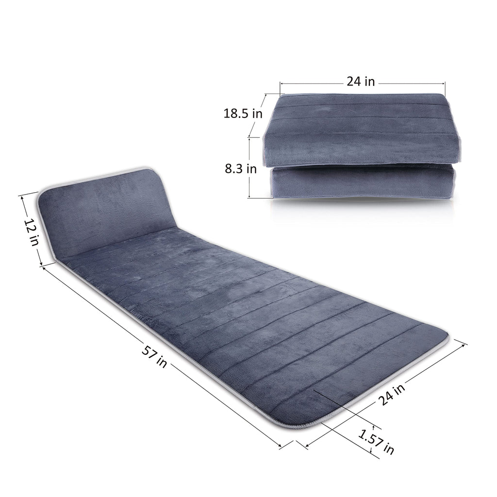 Snailax Memory Foam Massage Mat with Heat, 10 Vibrating Motors Full Body