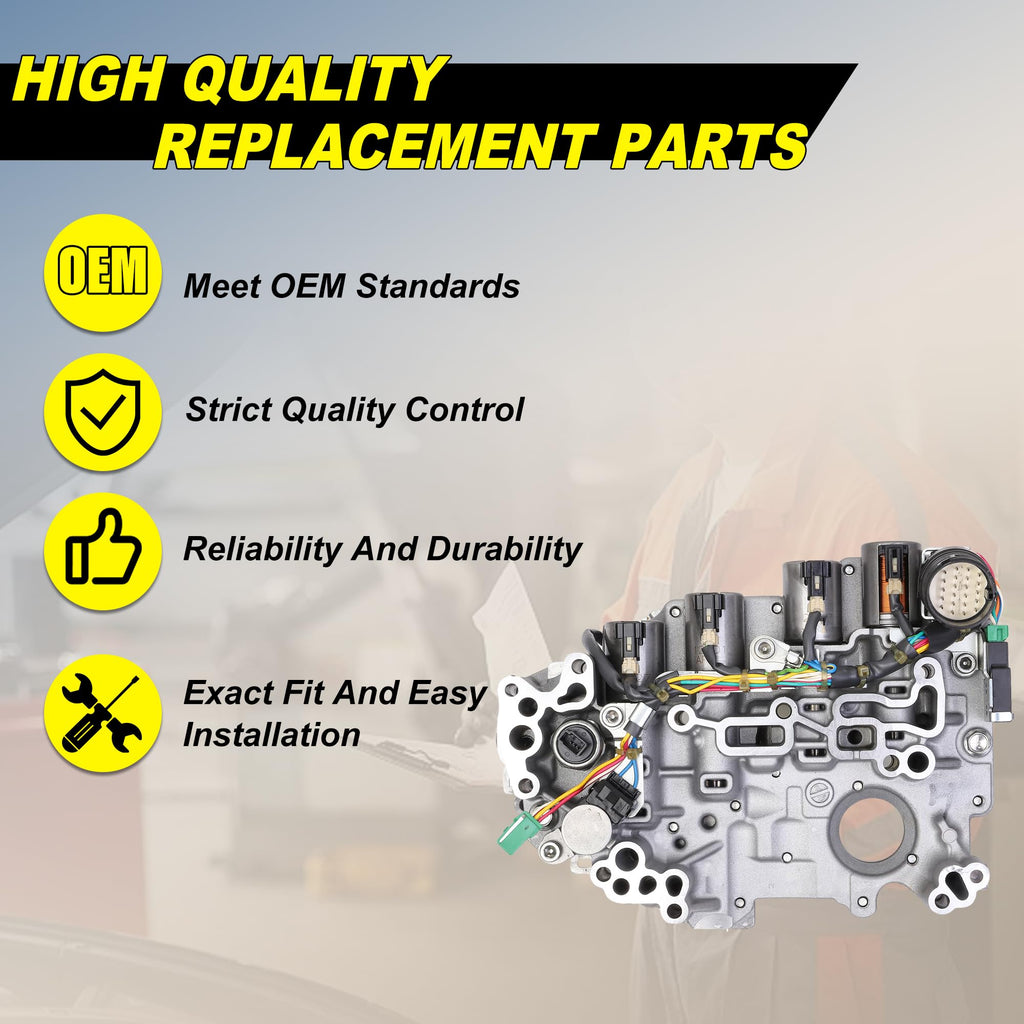 JF015E Transmission Valve Body W/Solenoids Updated 2012up