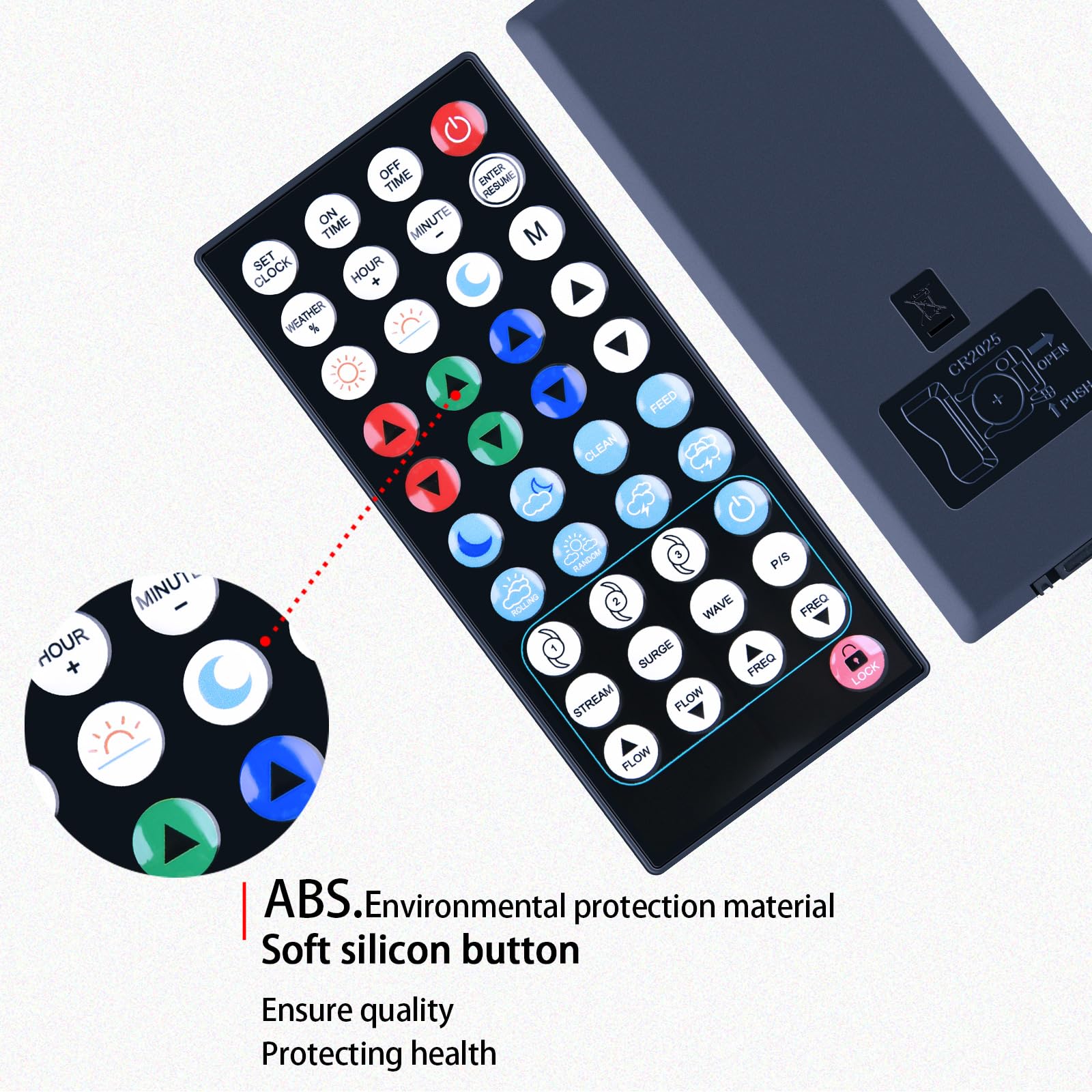 OPEN BOX Aquarium Lighting Control Replacement Remote Control Compatible with
