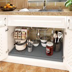 TigeJoy 28" x 19" Under Sink Mats for Kitchen Waterproof, Leak-Proof Silicone