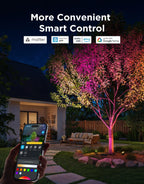 Govee Outdoor Tree Lights 3-Pack, RGBWIC LED Landscape Lighting, Outdoor Lights