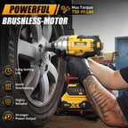 Cordless Impact Wrench 1/2 inch for Dewalt 20V Battery, 1000N.m Impact Driver