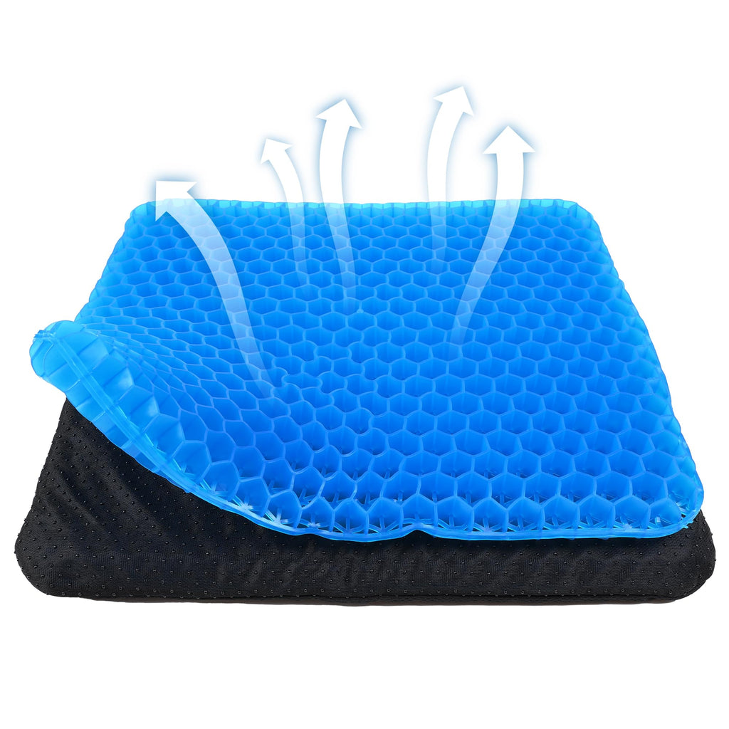 Yimiyaa Gel Seat Cushion, Double Thick Egg Gel Cushion for Pressure Pain Relief,