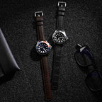 WOCCI 20mm Watch Band, Top Grain Leather, Embossed Alligator Grain, Quick