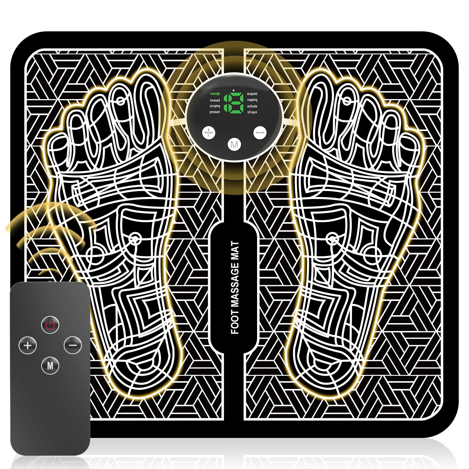 Phixnozar EMS Foot Massager Nerve Stimulator LCD Back Leg Muscle Relaxation