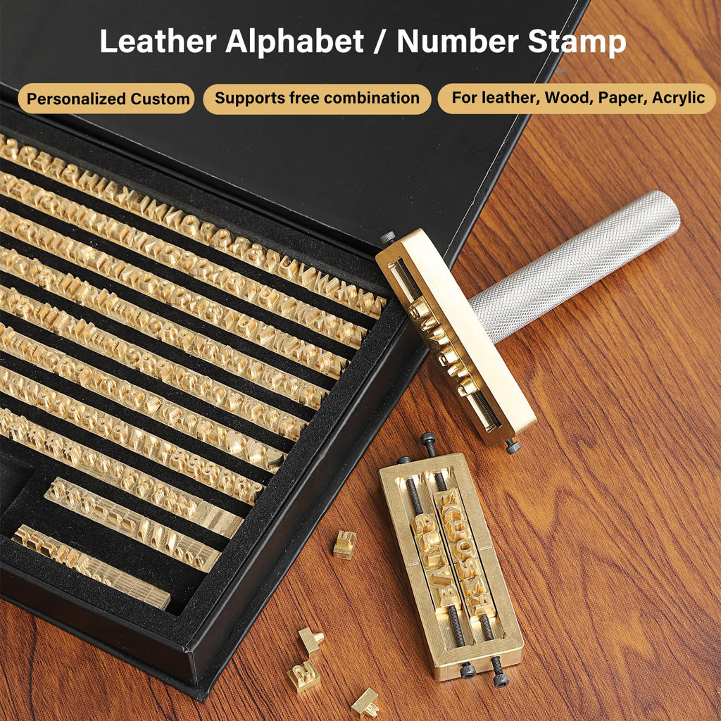 WUTA Brass Stamping Tools Flexible Letters Numbers Alphabets Symbols Characters