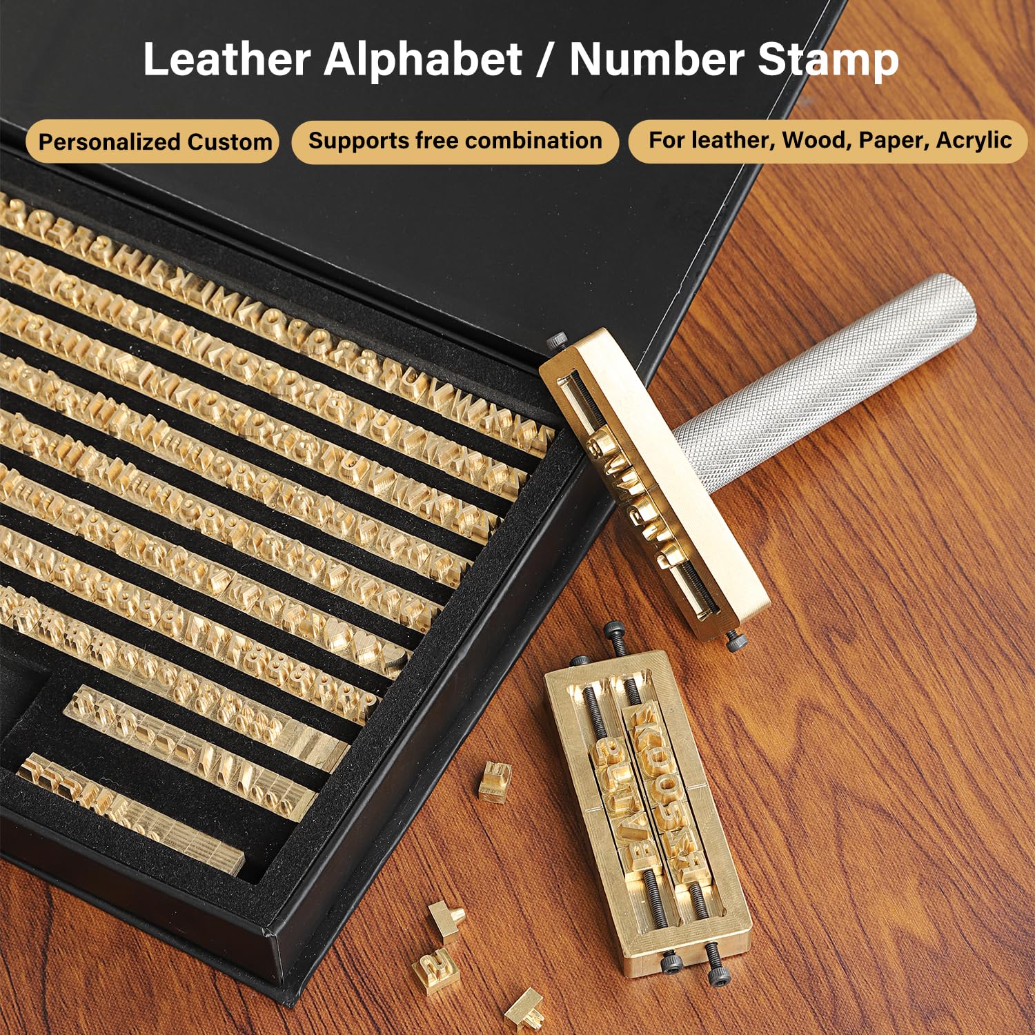 WUTA Brass Stamping Tools Flexible Letters Numbers Alphabets Symbols Characters