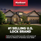 Kwikset Sedona Front Door Lock Handle and Deadbolt Combo Set, Satin Brass, Pick