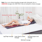 Snailax Memory Foam Massage Mat with Heat, 10 Vibrating Motors Full Body