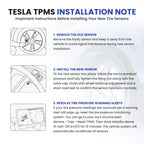 YUANCHINB Bluetooth TPMS Sensor Compatible with 2020-2026 Tesla Model 3 Model Y Model S Model X Tire Pressure Monitoring System Replaces OE 1490701-01-B 1490701-00-B 1PC