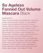 Mineral Fusion So Ageless Volume Mascara Black Peptide Conditioning Smudge Proof