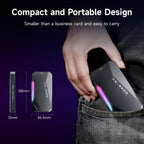 500GB Magnetic Portable SSD,2050MB/s Type-C USB 3.2 Gen 2x2 External SSD,4K
