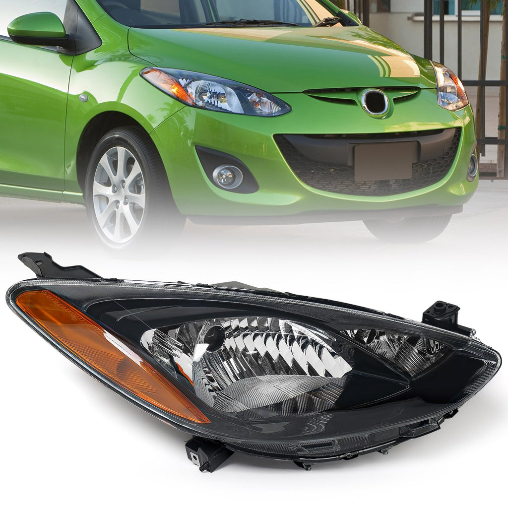 Huray Halogen Headlight Assembly for Mazda 2 2011 2012 2013 2014 RH Projector