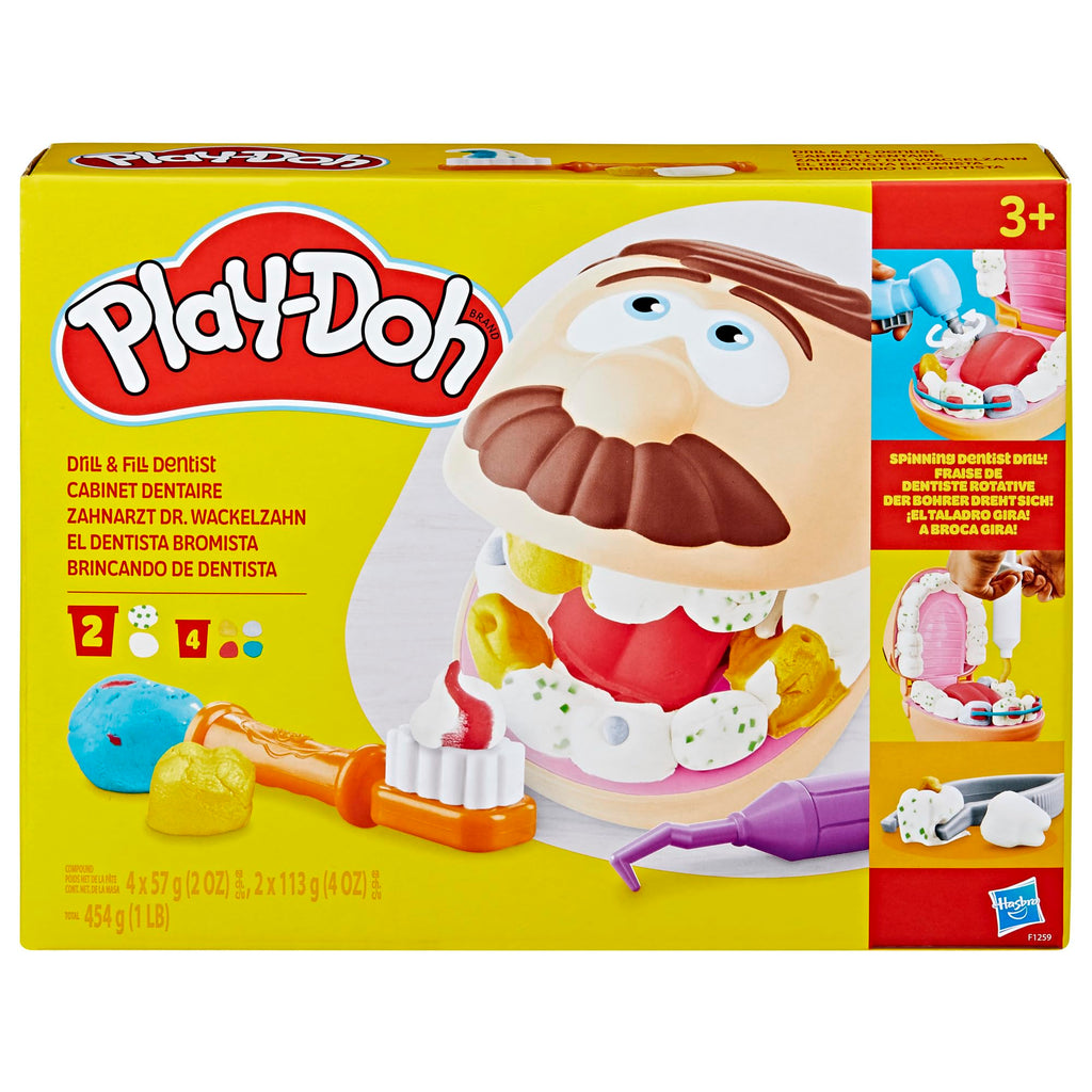 Play-Doh Drill 'n Fill Dentist Toy for Kids 3 Years and Up with Cavity and