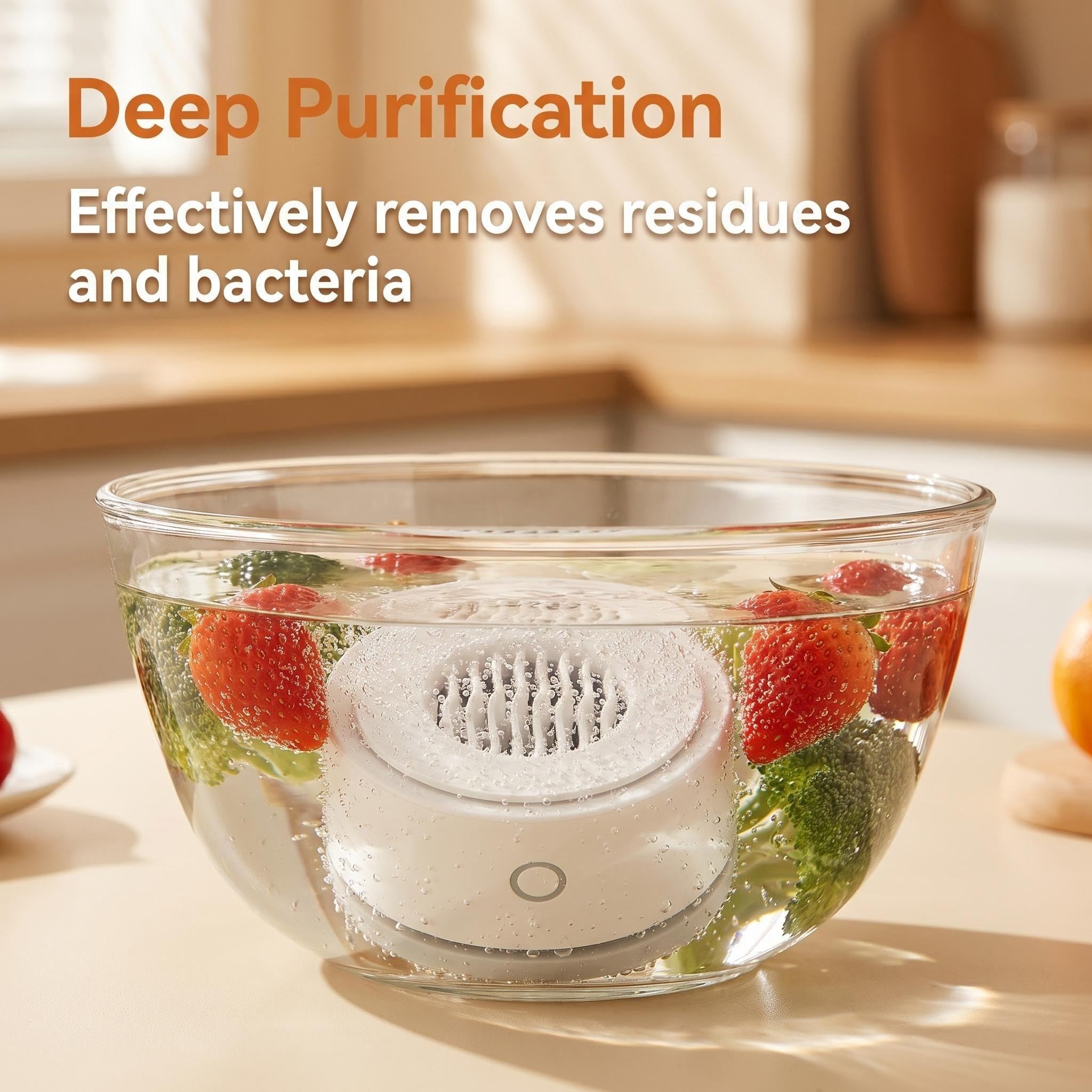 Food Purifier with Pesticide Removal, Hormone Degradation, Sterilization &