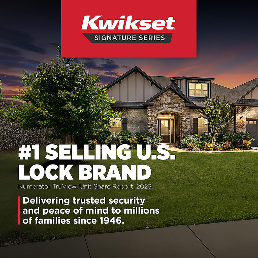 Kwikset Sedona Front Door Lock Handle and Deadbolt Combo Set, Satin Brass, Pick