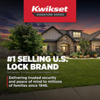 Kwikset Sedona Front Door Lock Handle and Deadbolt Combo Set, Satin Brass, Pick