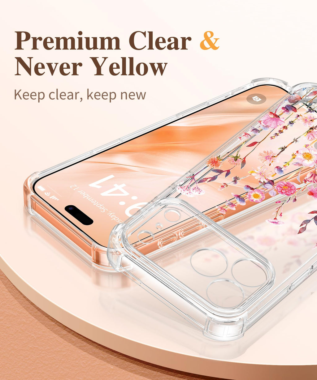GVIEWIN for iPhone 17 Pro Max Case with Screen Protector, Upgraded [Full Camera