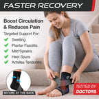 Sleeve Stars Ankle Brace for Women & Men, Ankle Wrap for Sprain, Compression