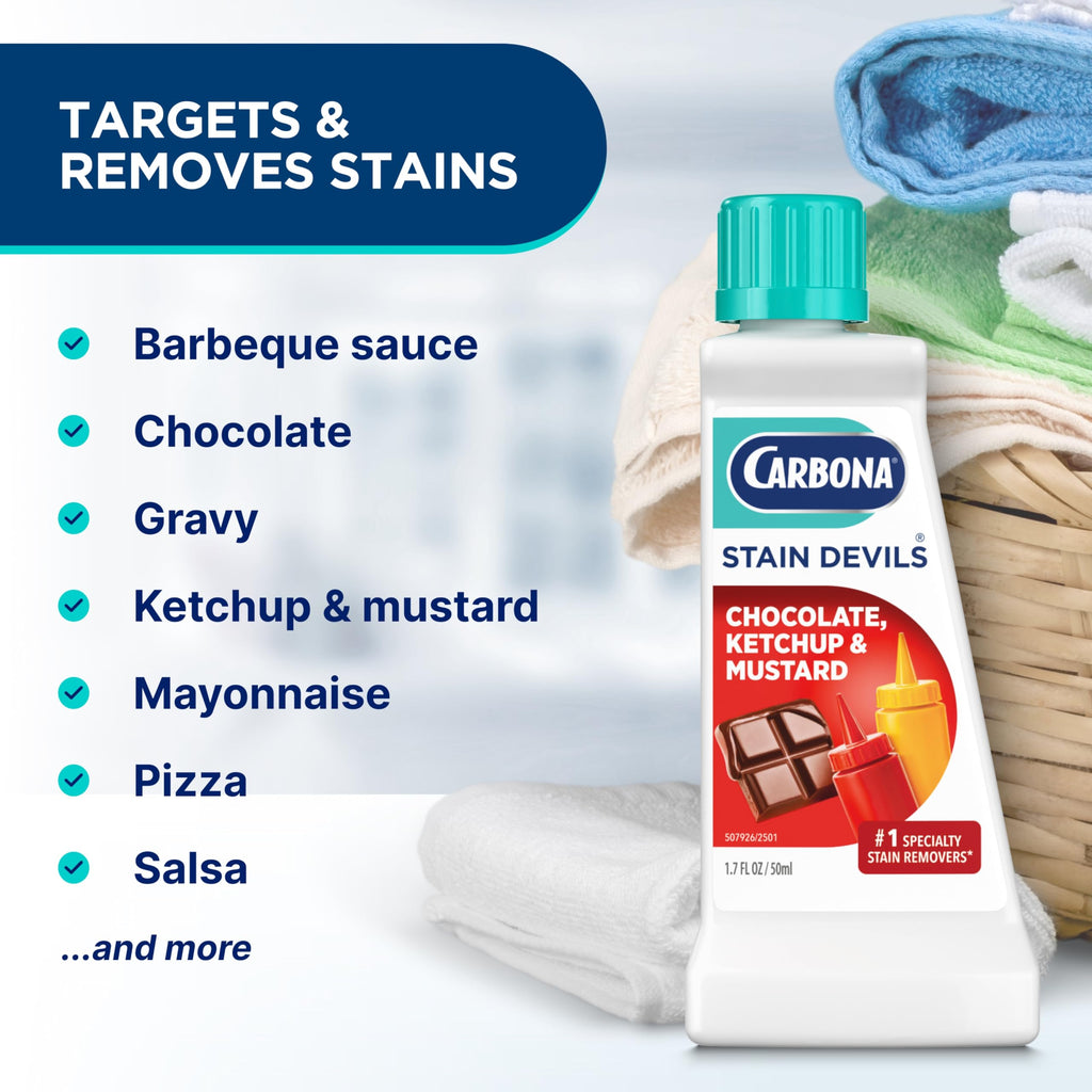 Carbona Stain Devils® #2 | Ketchup, Mustard & Chocolate | Professional Strength