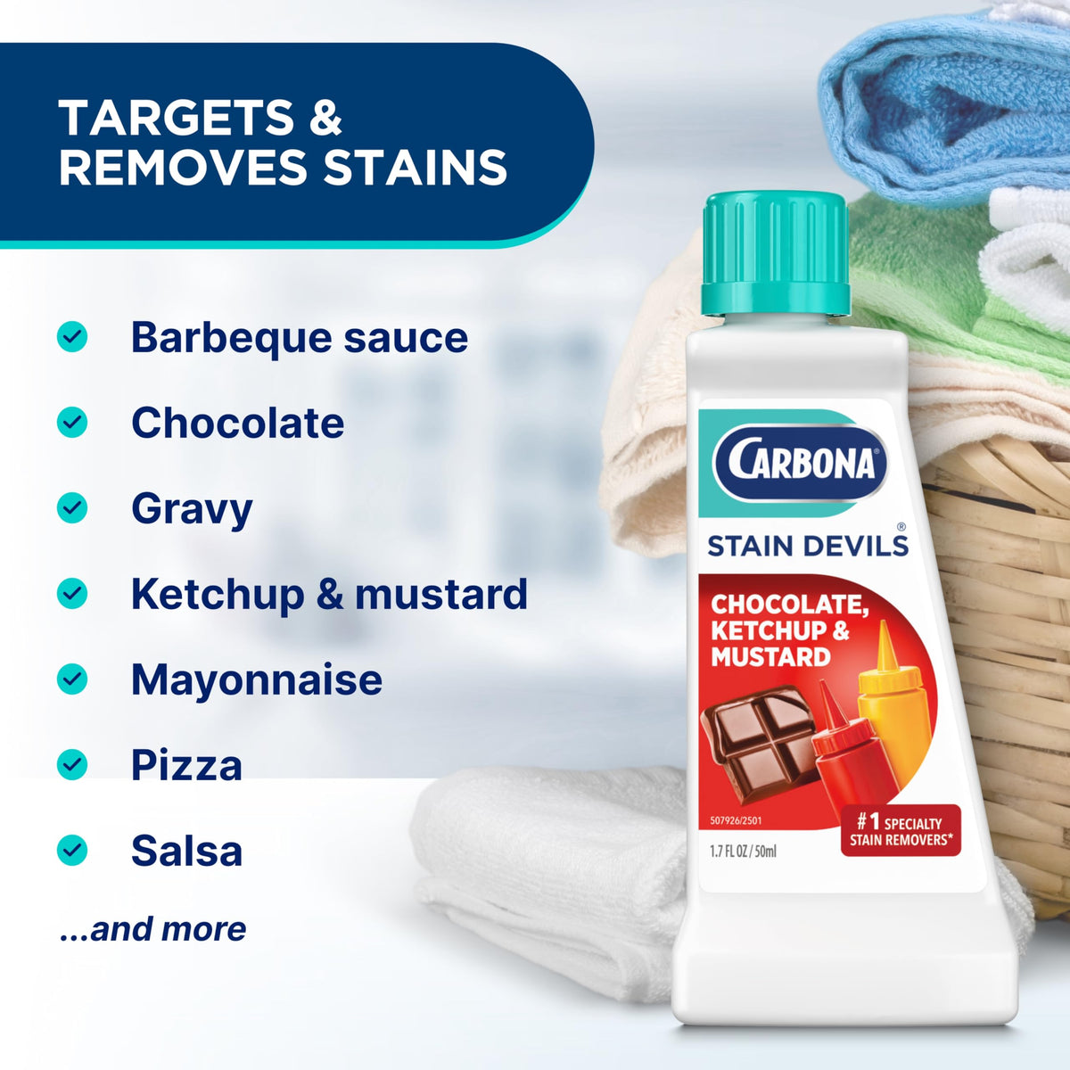Carbona Stain Devils® #2 | Ketchup, Mustard & Chocolate | Professional Strength
