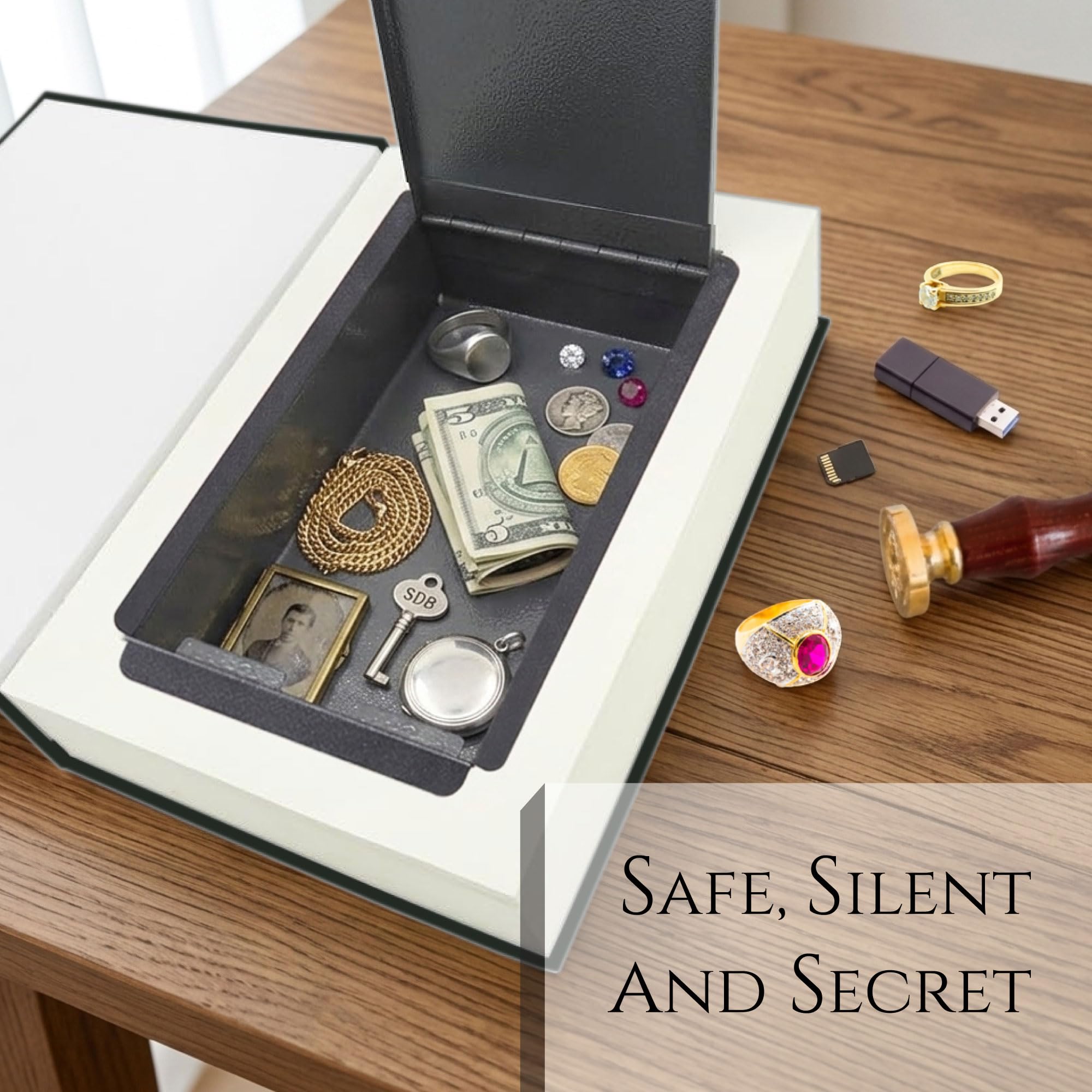 Fake Book Safe Box with Combination Lock Large Diversion Secret Storage