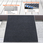 UOKRR Threshold Ramp for Wheelchairs 3.2-7.1" Rise and 36"×36" Platform