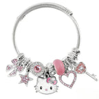 HonFHena Cute Bracelets Adjustable Stainless Steel Bracelet Bangles