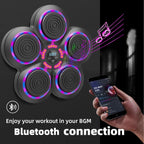 QEIFEII 2025 Music Boxing Machine with Boxing Gloves, Smart Bluetooth Boxing