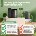 homeffect Knock Box for Coffee Grounds - Innovative Barista Accessory with