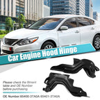 X AUTOHAUX 1 Pair LH RH Car Engine Hood Hinge for Nissan Altima 2013 2014 2015 2016 2017 2018 Driver & Passenger Side Hood Hinge Replaces 65400-3TA0A 65401-3TA0A