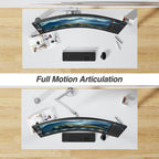 AVLT Single Monitor Arm Desk Mount 17–45  inch Mechanical Spring Full Motion